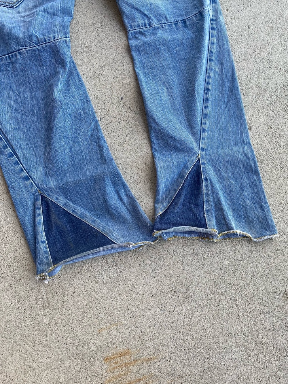 Y2k/Grunge Plaid Linning Bootcut Jeans - Picture 6 of 12
